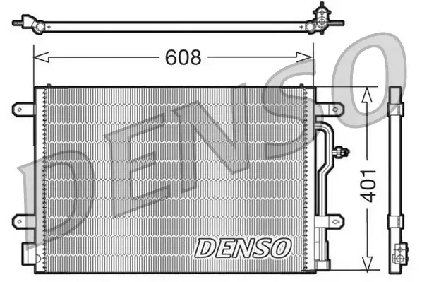 Radiator AC condensator potrivit AUDI A4 B6, A4 B7, A4 B8, A6 C5, ALLROAD C5; SEAT EXEO, EXEO ST 1.6-4.2 11.00-12.15