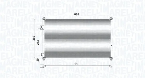 Radiator AC condensator potrivit HONDA CIVIC VII 1.4 1.6 11.00-09.05