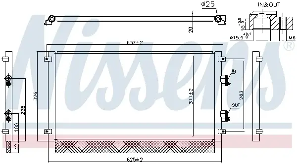 Radiator aer conditionat AC potrivit NISSAN LEAF Electric 08.17-