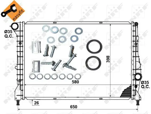 Radiator apa racire motor ALFA ROMEO 147, GT 1.9D intre 2001-2010