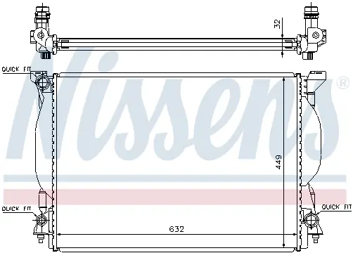 Radiator apa racire motor AUDI A4, A6 3.0 3.2 intre 2000-2009
