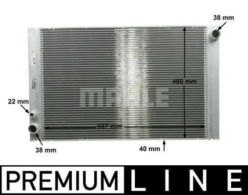 Radiator apa racire motor AUDI A8 4.2 5.2 6.0 intre 2003-2010