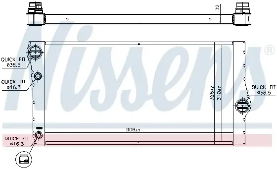 Radiator apa racire motor BMW Seria 5 (F10), 5 (F11), 5 GRAN TURISMO (F07), 6 (F12), 6 (F13), 6 GRAN COUPE (F06), 7 (F01, F02, F03, F04) 2.0D 3.0D intre 2008-2018