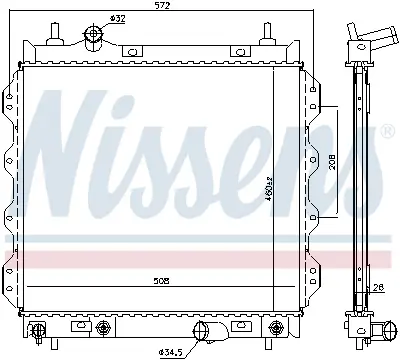 Radiator apa racire motor CHRYSLER PT CRUISER 2.0 2.4 intre 2000-2010
