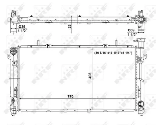 Radiator apa racire motor CHRYSLER VOYAGER IV 3.3 3.8 intre 2000-2008