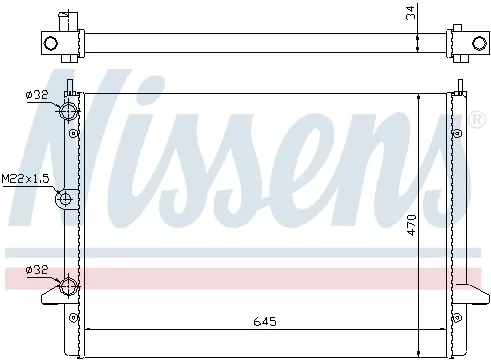 Radiator apa racire motor FORD GALAXY; VW SHARAN 2.3 2.8 intre 1995-2006