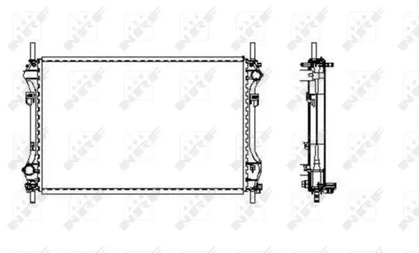 Radiator apa racire motor FORD TRANSIT 2.4D intre 2000-2006