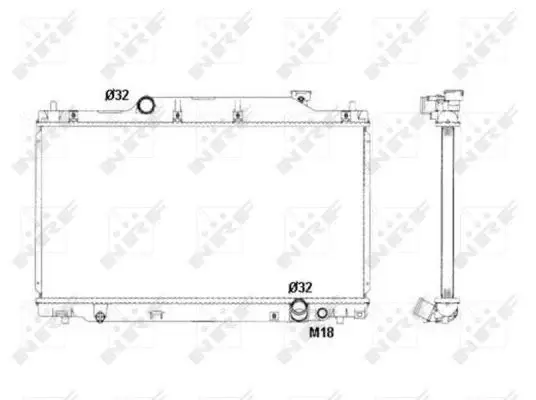 Radiator apa racire motor HONDA CIVIC VII 2.0 intre 2001-2005