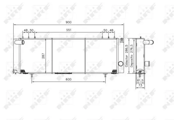 Radiator apa racire motor JEEP CHEROKEE, GRAND CHEROKEE I 2.5D intre 1995-2001