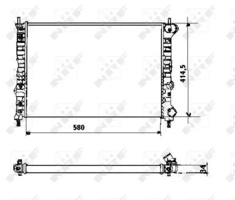 Radiator apa racire motor LANCIA LYBRA, LYBRA SW 1.6 intre 1999-2005