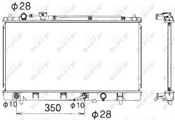 Radiator apa racire motor MAZDA PREMACY 1.9 intre 1999-2005