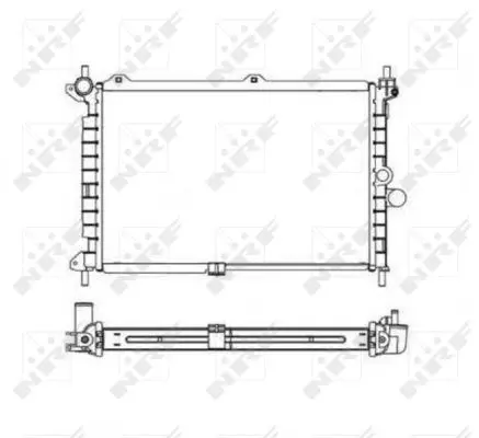 Radiator apa racire motor OPEL ASTRA F 1.7D intre 1991-1998