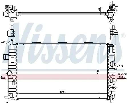 Radiator apa racire motor OPEL MERIVA A 1.4-1.8 intre 2003-2010