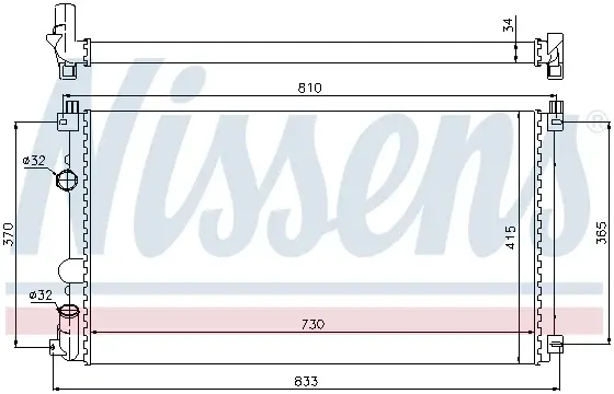 Radiator apa racire motor OPEL MOVANO 1.9D-3.0D dupa 2000