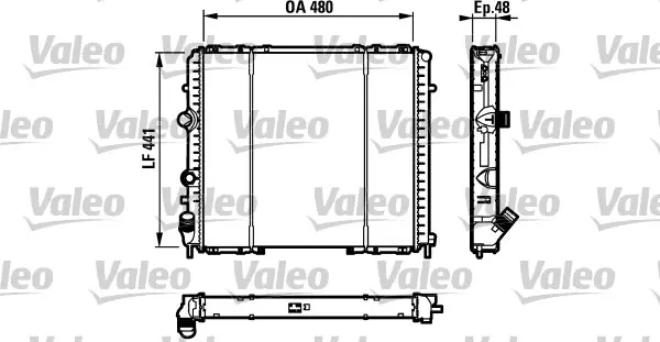 Radiator apa racire motor RENAULT KANGOO, KANGOO EXPRESS 1.9D dupa 1997