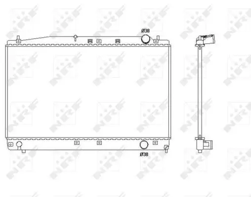 Radiator apa racire motor TOYOTA AVENSIS VERSO 2.0D intre 2001-2005