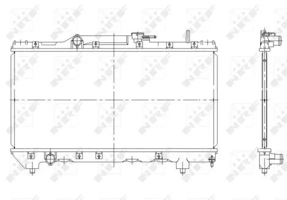 Radiator apa racire motor TOYOTA CARINA E 1.6 1.8 intre 1992-1997