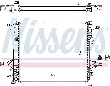 Radiator apa racire motor (transmisie automata manuala) VOLVO XC90 I 2.4D-4.4 intre 2002-2014