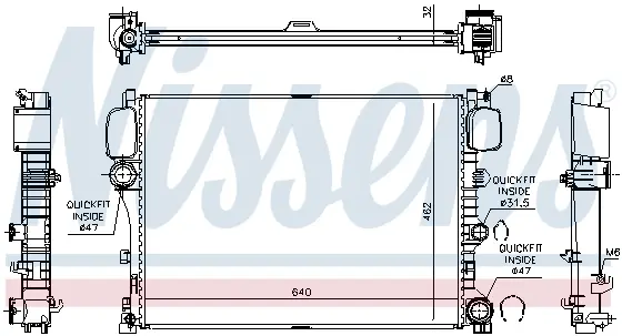 Radiator apa racire motor (transmisie automata) Mercedes Clasa S (C216), S (W221) 4.0D 4.7 5.5 intre 2005-2013