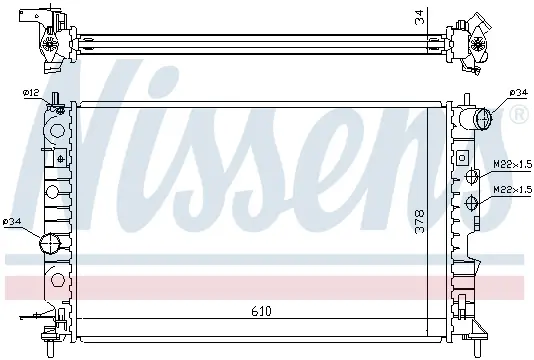 Radiator apa racire motor (transmisie automata) OPEL VECTRA B 1.6-2.5 intre 1995-2003