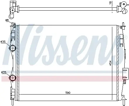 Radiator apa racire motor (transmisie manuala) NISSAN QASHQAI I 1.6 1.6LPG 2.0 intre 2007-2014
