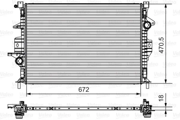 Radiator apa racire motor (transmisie manuala) VOLVO V40 1.6-2.0D dupa 2012