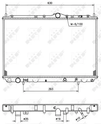 Radiator apa racire motor VOLVO S40 I, V40 1.6-2.0 intre 1995-2004
