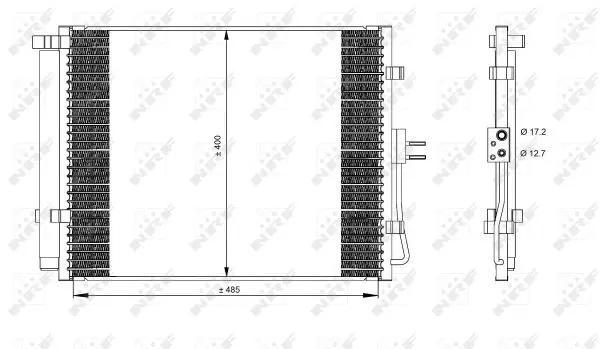 Radiator clima AC cu uscator KIA SOUL 1.6 1.6D 1.6LPG dupa 2009