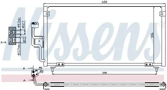 Radiator clima AC MITSUBISHI GALANT VI 2.0-2.5 intre 1996-2004