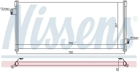 Radiator clima AC SUBARU LEGACY II 2.0 2.2 2.5 intre 1994-1999