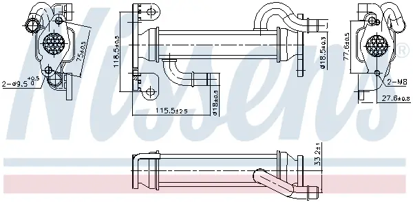 Radiator EGR potrivit IVECO DAILY V, DAILY VI 2.3D 09.11-