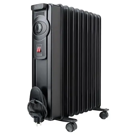 RADIATOR electric cu ULEI, 9 ELEMENTI, 1500W BLACK&DECKER BD-BXRA1500E