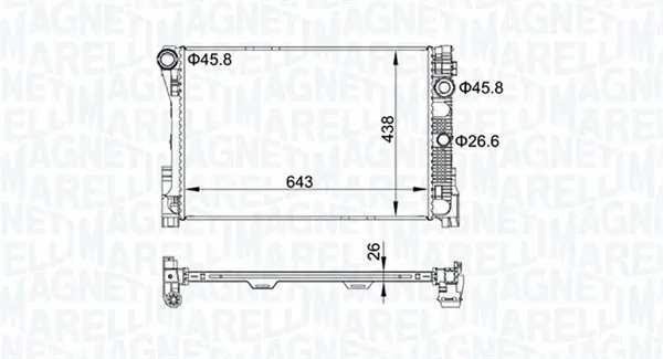 Radiator motor (Automat Manual) potrivit MERCEDES C (C204), C T-MODEL (S204), C (W204) 1.6-3.5