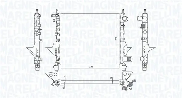 Radiator motor (Automat Manual) potrivit RENAULT TWINGO I, TWINGO I HATCHBACK 1.2 1.2LPG