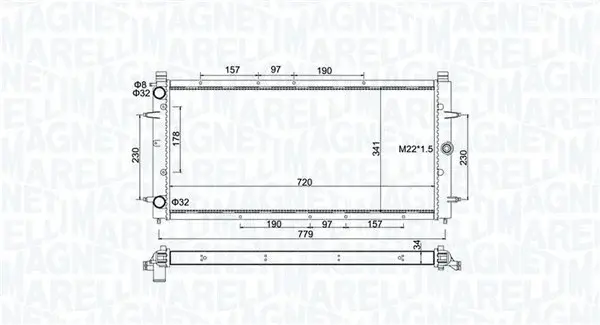 Radiator motor (Automat Manual) potrivit VW CALIFORNIA T4 CAMPER, TRANSPORTER T4 1.8-2.8