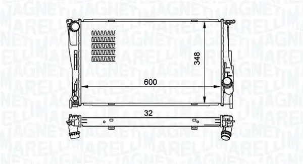 Radiator motor (Manual) potrivit BMW 1 (E81), 1 (E82), 1 (E87), 1 (E88), 3 (E90), 3 (E91), 3 (E92), 3 (E93), X1 (E84), Z4 (E89) 1.6-3.0D