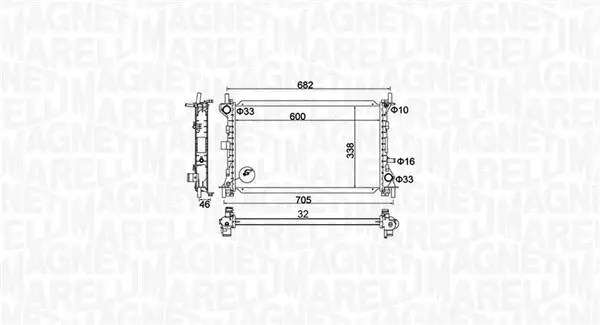 Radiator motor (Manual) potrivit FIAT BRAVA; FORD FOCUS I, FOCUS II, FOCUS I KOMBI 1.4-2.0
