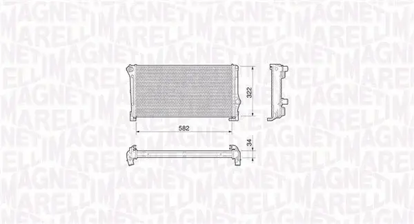 Radiator motor (Manual) potrivit FIAT IDEA, PUNTO, PUNTO HATCHBACK; LANCIA MUSA, YPSILON 1.3D