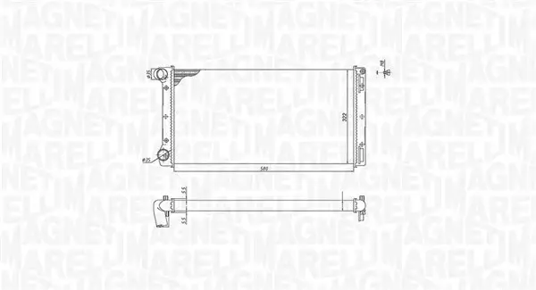 Radiator motor (Manual) potrivit FIAT IDEA, PUNTO, PUNTO HATCHBACK; LANCIA MUSA 1.8 1.9D
