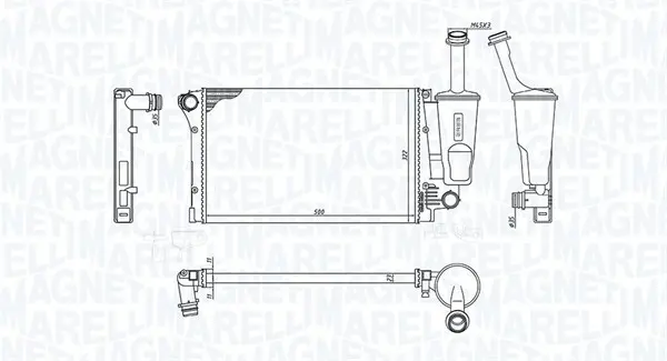 Radiator motor (Manual) potrivit FIAT PANDA, PANDA HATCHBACK 1.1-1.4CNG