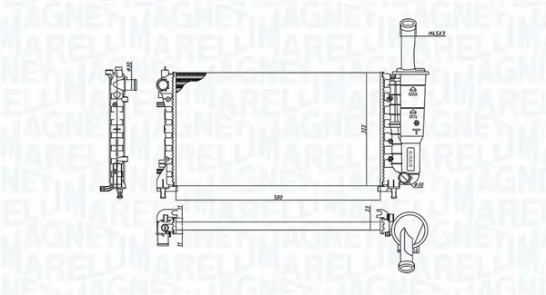 Radiator motor (Manual) potrivit FIAT PUNTO 1.4