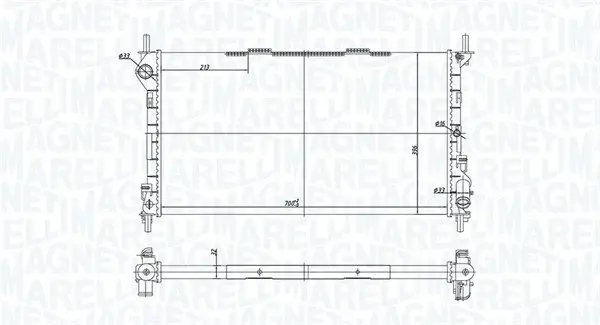 Radiator motor (Manual) potrivit FORD TOURNEO CONNECT, TRANSIT, TRANSIT CONNECT 1.8 1.8D 2.0D