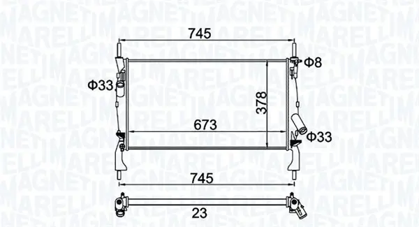Radiator motor (Manual) potrivit FORD TRANSIT, TRANSIT TOURNEO 2.2D-2.4D