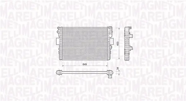 Radiator motor (Manual) potrivit IVECO DAILY III; FIAT MAREA 1.6 2.8D
