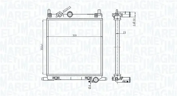 Radiator motor (Manual) potrivit SEAT MII; SKODA CITIGO, E-CITIGO; VW LOAD UP, UP! 1.0 1.0CNG Electric