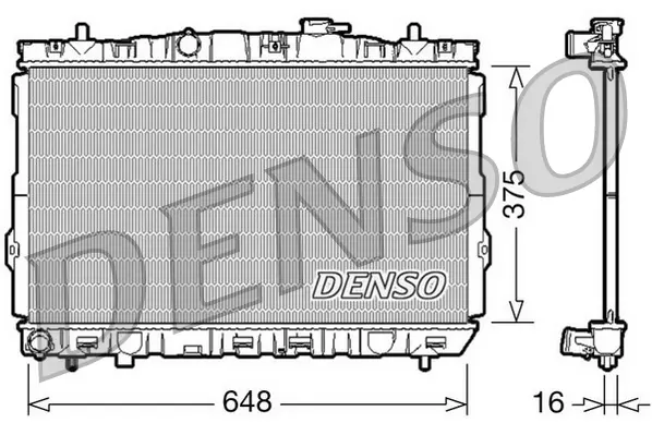 Radiator motor potrivit HYUNDAI COUPE I, COUPE II, ELANTRA III, LANTRA II, TIBURON 1.6-2.7