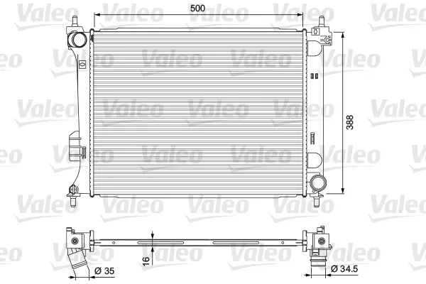 Radiator motor potrivit HYUNDAI I20 I 1.2 1.4 1.6 -12.15