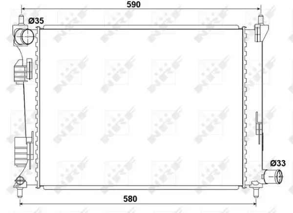 Radiator motor potrivit HYUNDAI I20 I, VELOSTER; KIA RIO III 1.2-1.6