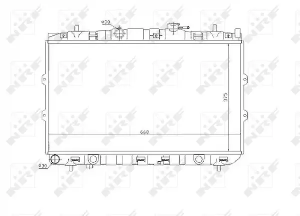 Radiator motor potrivit KIA CERATO I 1.6 2.0