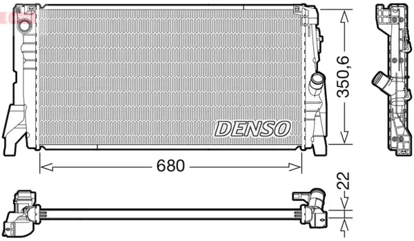 Radiator motor potrivit MINI (F55) 1.2